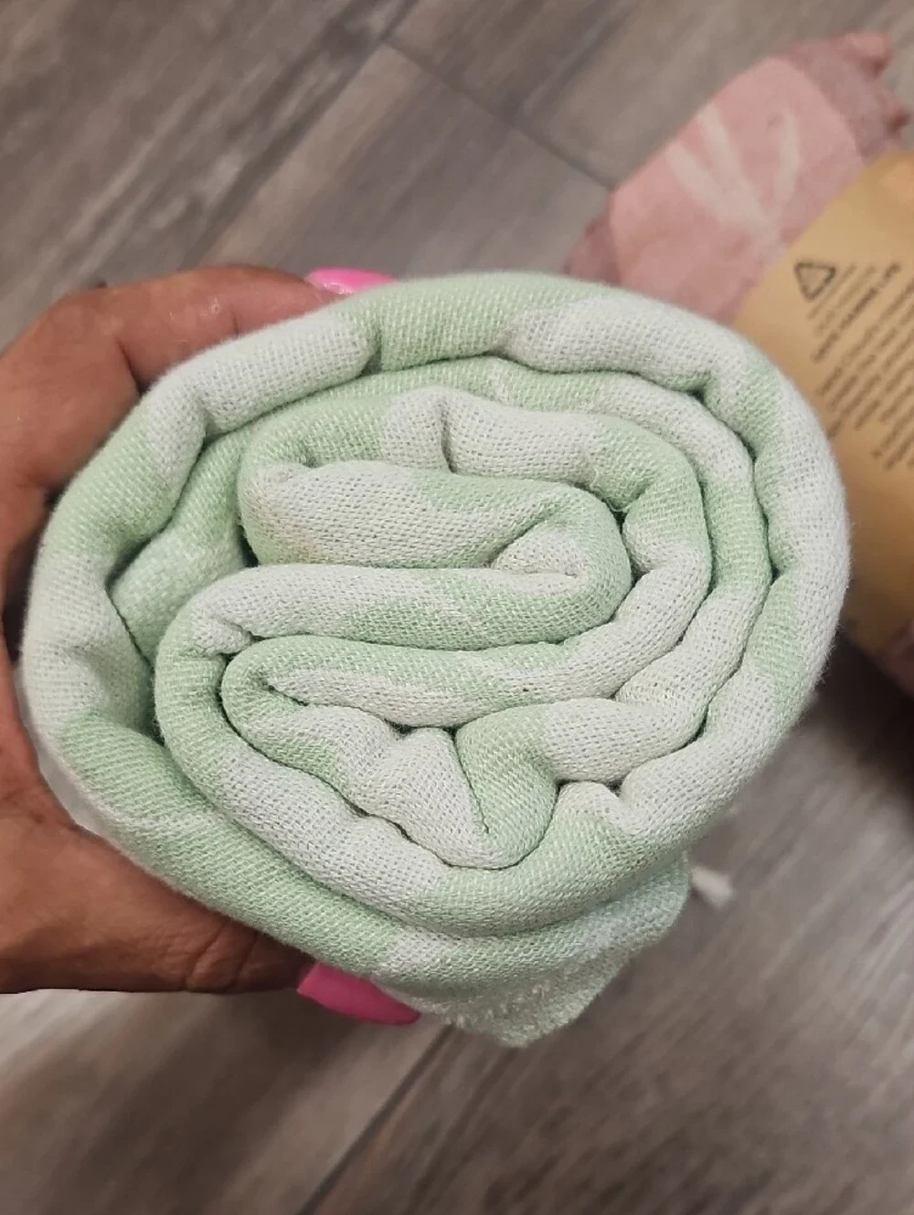 Disney Sand Cloud Beach Towels - Pink and Light Green Set